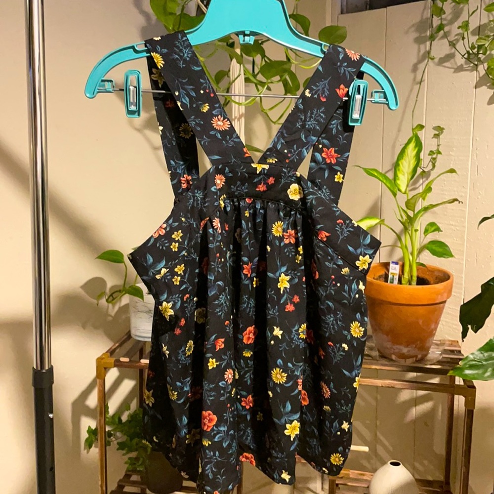 Black Floral MINE Tank